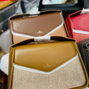 Chrisbella Two-Tone Structured Shoulder Bag
